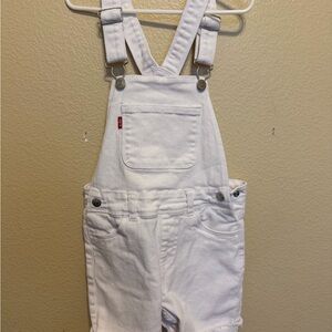Levi's Kids White Overalls